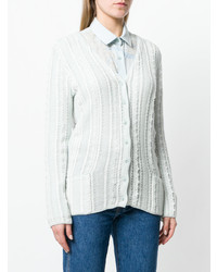 Женский мятный кардиган с вышивкой от Ermanno Scervino