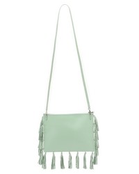 Мятный кожаный клатч от Loeffler Randall