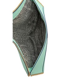 Мятный кожаный клатч от Rebecca Minkoff