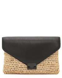 Мятный кожаный клатч от Loeffler Randall