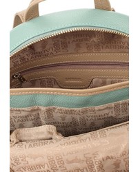 Женский мятный кожаный рюкзак от Labbra