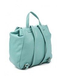 Женский мятный кожаный рюкзак от Moronero