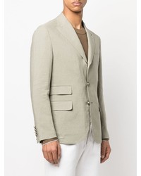 Мужской мятный льняной пиджак от Eleventy