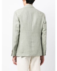 Мужской мятный льняной пиджак от Lardini