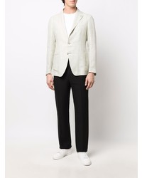 Мужской мятный льняной пиджак от Tagliatore