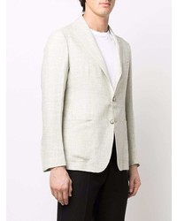 Мужской мятный льняной пиджак от Tagliatore