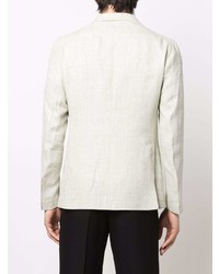 Мужской мятный льняной пиджак от Tagliatore