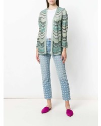 Женский мятный открытый кардиган от M Missoni