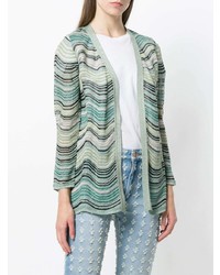 Женский мятный открытый кардиган от M Missoni