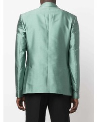 Мужской мятный пиджак от Moschino