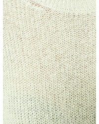 Женский мятный свитер из мохера от Christopher Kane