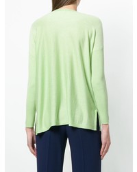 Женский мятный свитер с v-образным вырезом от Snobby Sheep