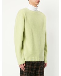 Мужской мятный свитер с круглым вырезом от H Beauty&Youth