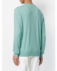 Мужской мятный свитер с круглым вырезом от Polo Ralph Lauren