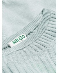 Женский мятный свитер с круглым вырезом от Kenzo