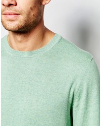 Мужской мятный свитер с круглым вырезом от Esprit