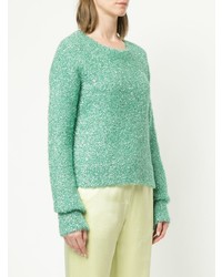 Женский мятный свитер с круглым вырезом от Sies Marjan