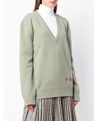 Мятный свободный свитер от Calvin Klein 205W39nyc