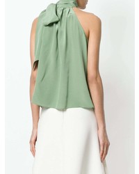 Мятный топ без рукавов от Temperley London