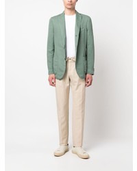 Мужской мятный хлопковый пиджак от Boglioli