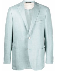 Мужской мятный шелковый пиджак от Corneliani