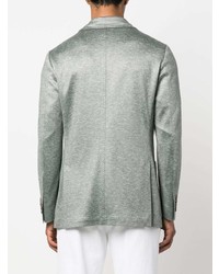 Мужской мятный шелковый пиджак от Canali