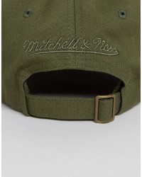 Мужская оливковая бейсболка от Mitchell & Ness