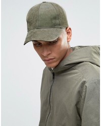 Мужская оливковая бейсболка от Asos