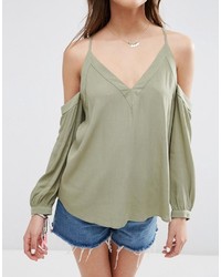 Оливковая блузка от Asos