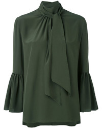 Оливковая блузка от Fendi