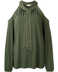 Оливковая блузка от Michael Kors