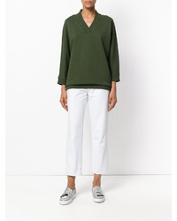 Оливковая блузка от Kenzo