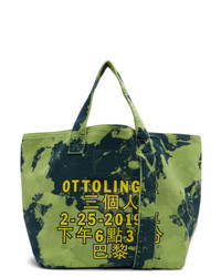 Оливковая большая сумка из плотной ткани с камуфляжным принтом от Ottolinger