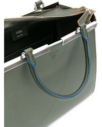 Оливковая большая сумка от Fendi