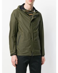 Мужская оливковая ветровка от Herno