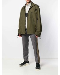 Мужская оливковая ветровка от Lanvin