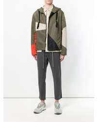 Мужская оливковая ветровка от Lanvin