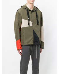 Мужская оливковая ветровка от Lanvin
