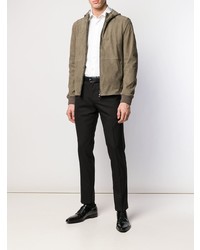 Мужская оливковая ветровка от Corneliani