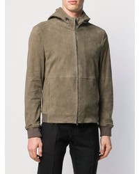 Мужская оливковая ветровка от Corneliani