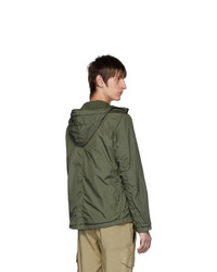 Мужская оливковая ветровка от Stone Island