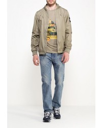 Мужская оливковая ветровка от North Face