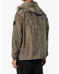 Мужская оливковая ветровка от Stone Island Shadow Project