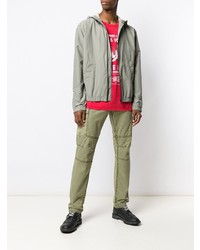 Мужская оливковая ветровка от Zadig & Voltaire