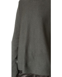 Женская оливковая водолазка от Tibi