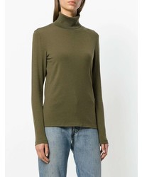 Женская оливковая водолазка от Le Tricot Perugia