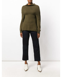 Женская оливковая водолазка от Marni