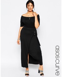 Оливковая длинная юбка от Asos