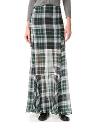 Оливковая длинная юбка от MCQ