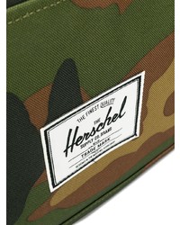 Мужская оливковая дорожная сумка из плотной ткани с камуфляжным принтом от Herschel Supply Co.